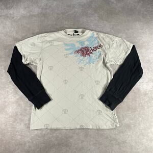 Youth Y2K Micros Clothing Layer Grunge Thermal Large T-shirt